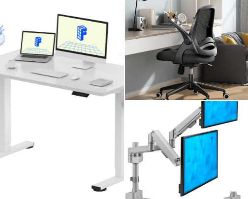 Home Office & Standing Desk Essentials: Top Amazon Picks for Central Florida Remote Workers cover photo collage