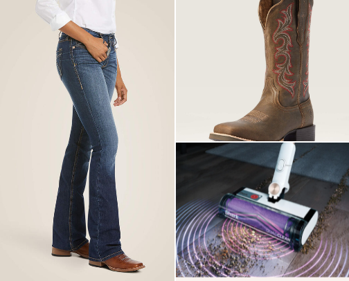 Ariat jeans cover photo collage