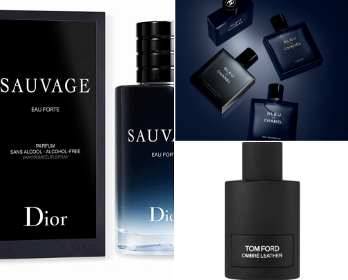 Men’ parfum cover photo collage