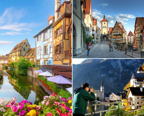 My European Dream Destinations cover photo collage