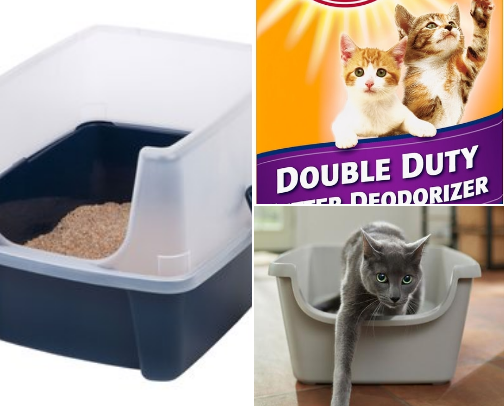 Cat Litter Boxes& Accessories cover photo collage