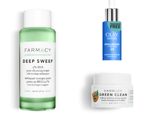 SKINCARE PRODUCTS cover photo collage