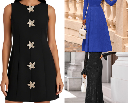 Spring dress collection. cover photo collage