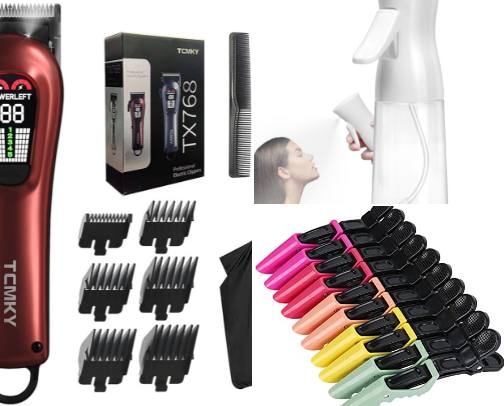 Everything for haircut days cover photo collage