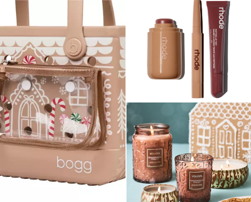 the ultimate IT girl Bogg bag gift basket🤎 cover photo collage
