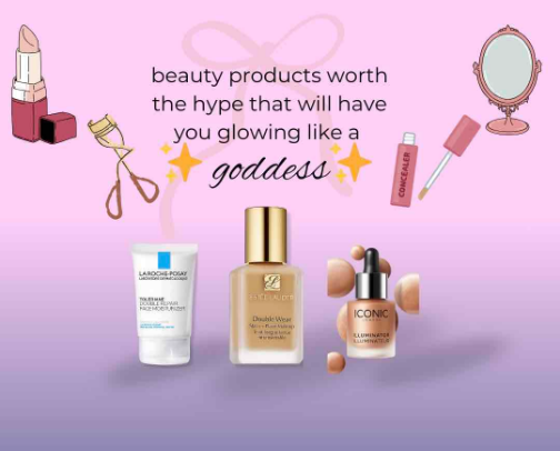 beauty products worth the hype that will have you glowing like a ✨goddess ✨🙌🏼 cover photo collage