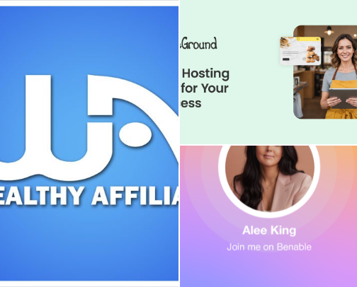 💸 Affiliate Programs I Recommend for Female Entrepreneurs & Content Creators ✨ cover photo collage