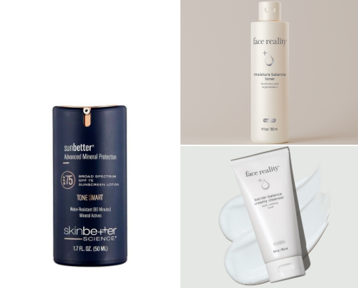 Rosacea skincare cover photo collage