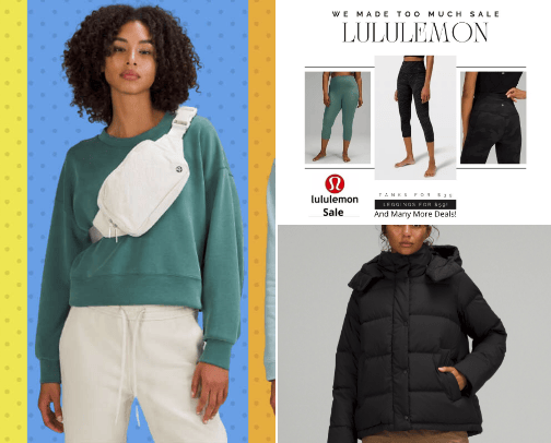 Lululemon- woman 👗👛 cover photo collage