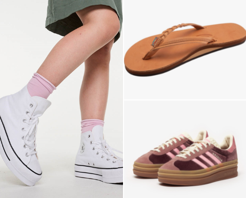 my college shoe rotation cover photo collage