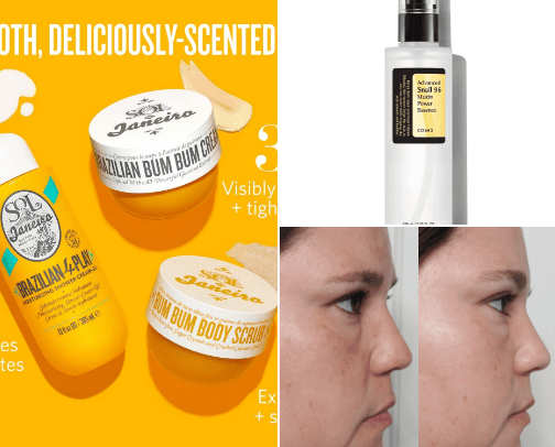 Fav beauty products cover photo collage