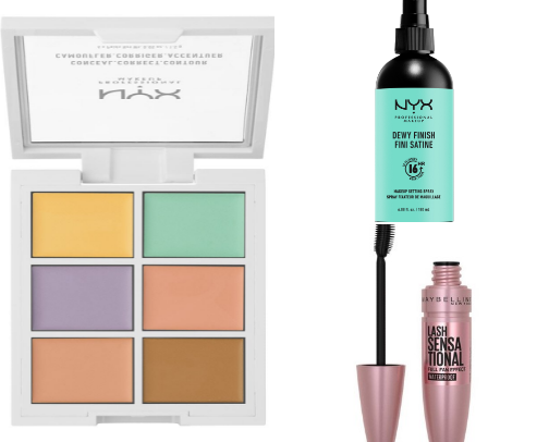 Affordable and drugstore makeup cover photo collage