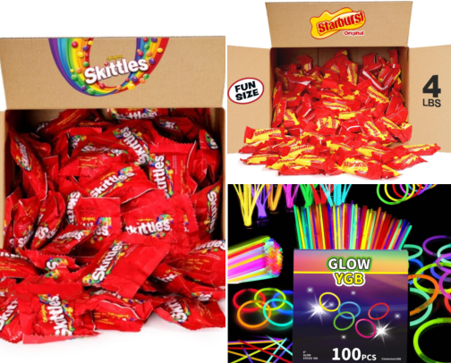 Halloween Treat-Bag Fillers for Boys cover photo collage