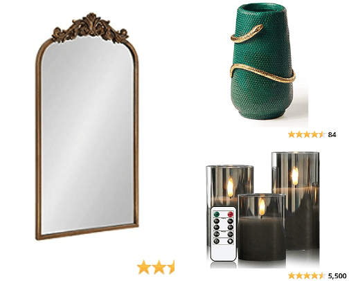 Moody home decor cover photo collage