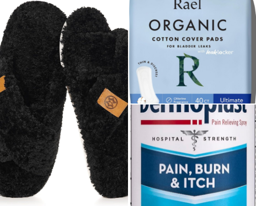 Postpartum Essentials. cover photo collage