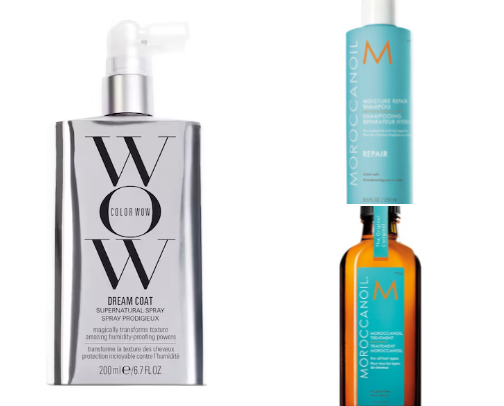 Hair products cover photo collage