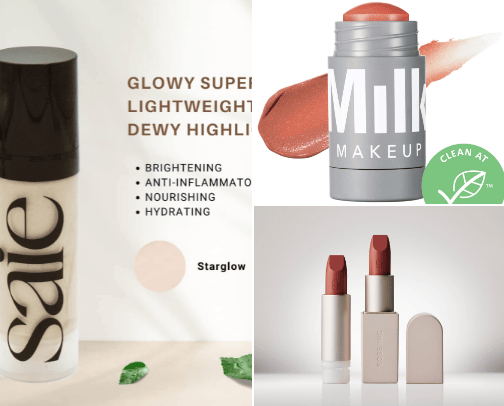 clean makeup cover photo collage