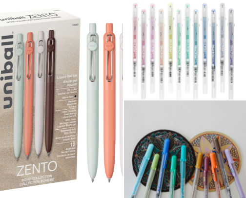 A journaler's favorite pens cover photo collage