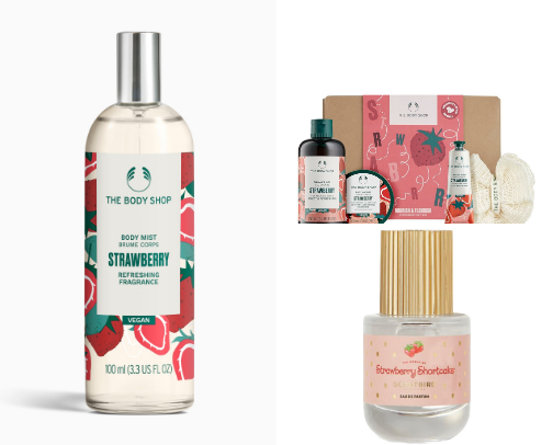 Products that make you smell like strawberries cover photo collage