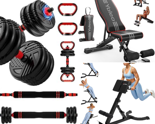 My favorite things for workout💪🏋️‍♀️ cover photo collage