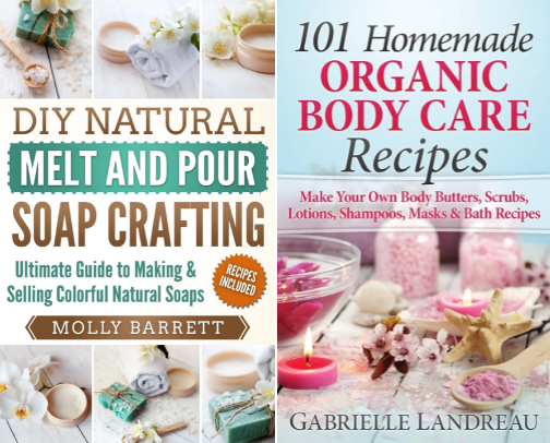 Soap making books cover photo collage