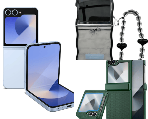 Z Flip 6 must haves cover photo collage