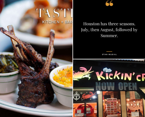 Houston Food Spots cover photo collage