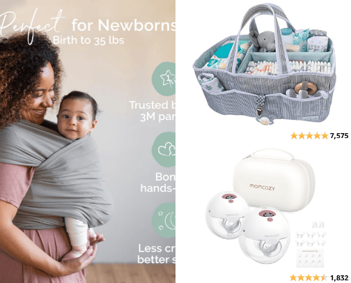 Baby gamechangers amazon finds cover photo collage