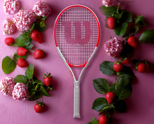 WILSON INTRIGUE Recreational Casual Tennis Racket (Strung) Grip size 2 - WR148110U cover photo collage