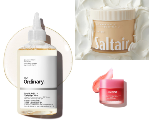 Face/Body Skincare Glow-up cover photo collage