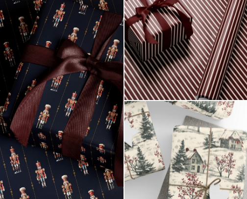 Magazine worthy gift wrap cover photo collage