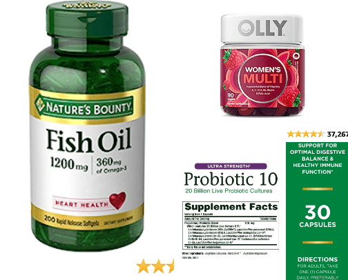 Vitamins & Supplements cover photo collage