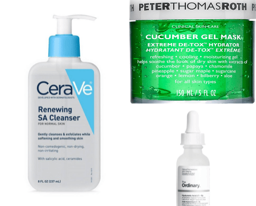 Daily skincare products! cover photo collage