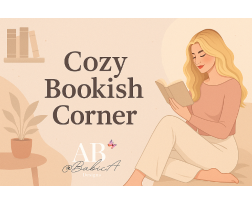 Cozy bookish corner 📚 cover photo collage