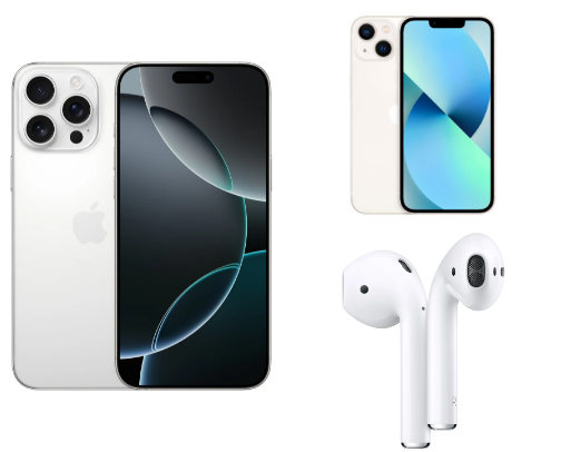 Apple products cover photo collage