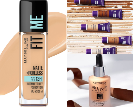 Best Foundations for Oily Skin 🔝✨ cover photo collage