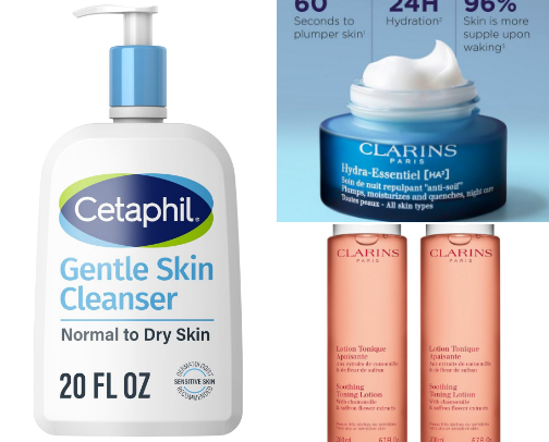 Skincare and selfcare for soon to be mom cover photo collage
