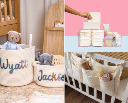 Nursery decorating and personalization cover photo collage