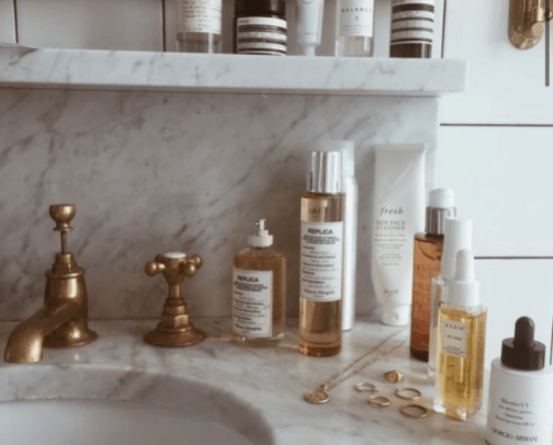 Skincare cover photo collage
