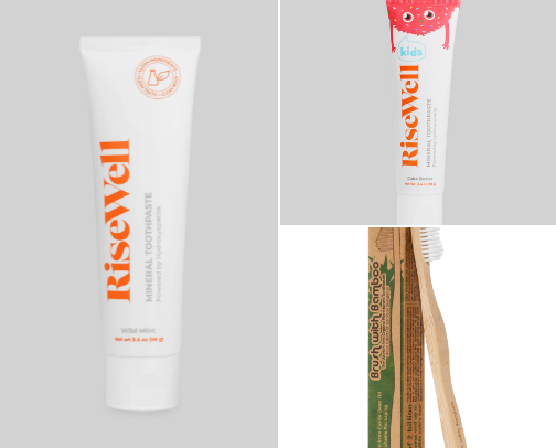 Non toxic bathroom essentials cover photo collage