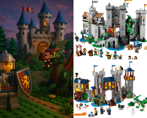 LEGO Quest Mode: Fantasy & Adventure Builds cover photo collage