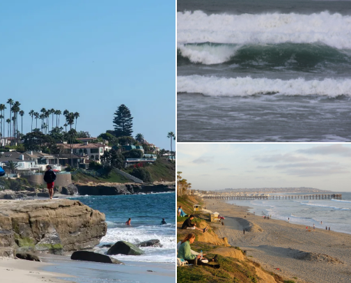 SAN DIEGO BEACHES cover photo collage