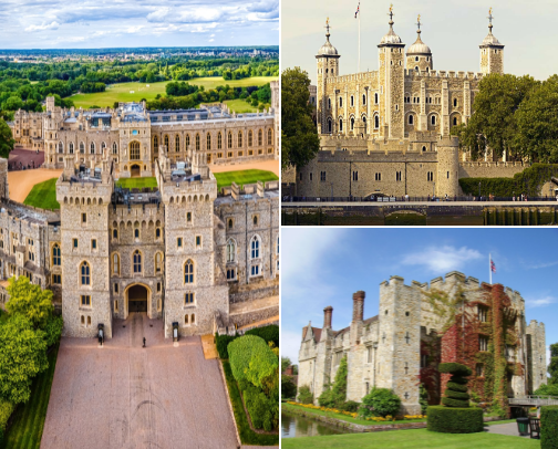 UK Castles to Explore cover photo collage
