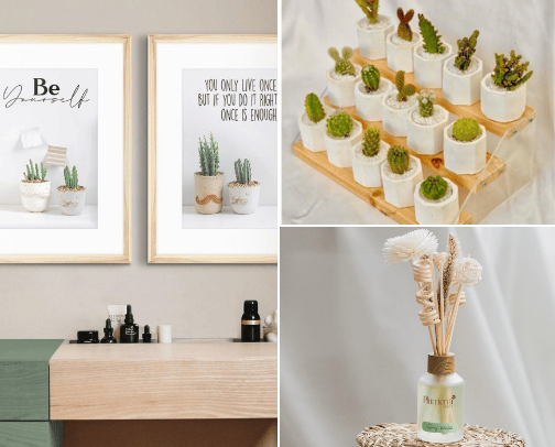 Decorasi dan interior cover photo collage