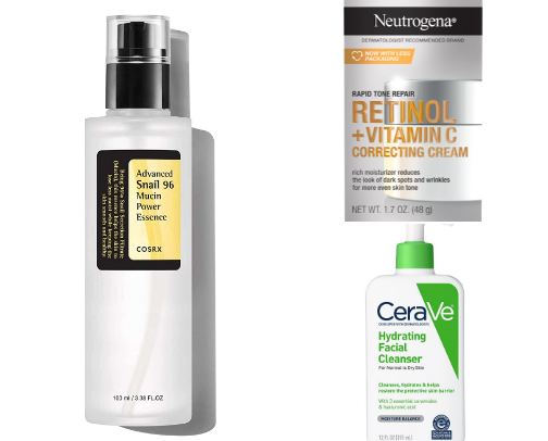 My Nighttime Skincare Routine for Dark Skin cover photo collage