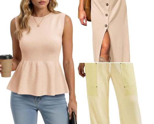 Early spring Amazon outfits cover photo collage