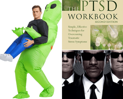 Surviving An Alien Abduction Essentials cover photo collage