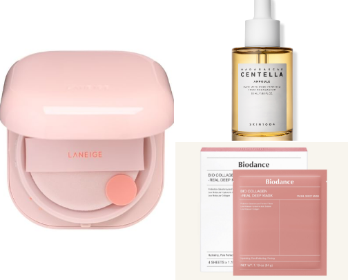 My favorite Skincare recs cover photo collage