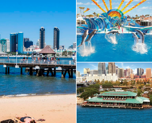 San Diego 🌴🌊 cover photo collage