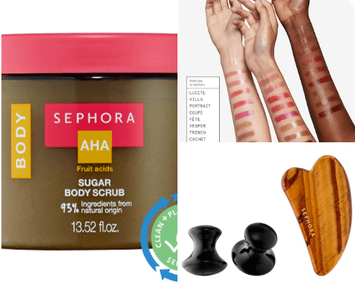 SEPHORA BEAUTY under  $20 cover photo collage